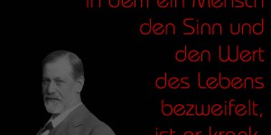 Beitragsbild des Blogbeitrags In dem Augenblick, in dem ein Mensch den Sinn und den Wert des Lebens bezweifelt, ist er krank.