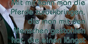 Beitragsbild des Blogbeitrags Mit mir kann man die Pferde zurückbringen, die man mit den Menschen gestohlen hat, die einen längst schon wieder im Stich gelassen haben. 