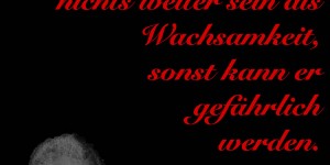 Beitragsbild des Blogbeitrags Der Zweifel muss nichts weiter sein als Wachsamkeit, sonst kann er gefährlich werden.
