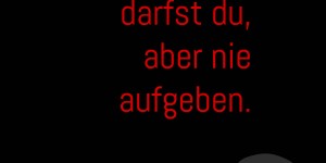 Beitragsbild des Blogbeitrags Versagen darfst du, aber nie aufgeben.