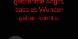 Beitragsbild des Blogbeitrags Neugier ist die gespannte Angst, dass es Wunder geben könnte.