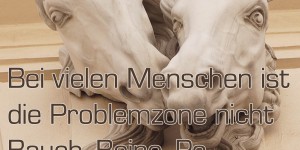 Beitragsbild des Blogbeitrags Bei vielen Menschen ist die Problemzone nicht Bauch, Beine, Po, sondern der Kopf. 