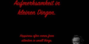 Beitragsbild des Blogbeitrags Glück entsteht oft durch Aufmerksamkeit in kleinen Dingen.