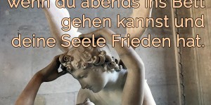 Beitragsbild des Blogbeitrags Ich glaube, Erfolg ist, wenn du abends ins Bett gehen kannst und deine Seele Frieden hat. 