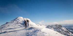 Beitragsbild des Blogbeitrags Wermutschneid (2304m) – eine der schönsten Skitouren im Tennengebirge