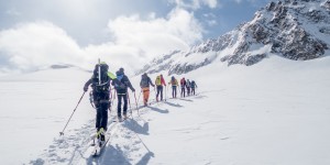 Beitragsbild des Blogbeitrags AV-Werfen Skitourentage 2020 | Auf der Langentalereckhütte