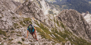 Beitragsbild des Blogbeitrags Grimming (2.351m): Anspruchsvolle Überschreitung via Südostgrat