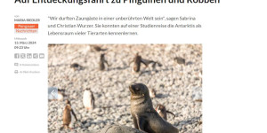 Beitragsbild des Blogbeitrags Reisebericht Antarktis in den Salzburger Nachrichten 