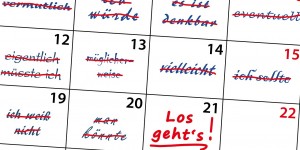 Beitragsbild des Blogbeitrags Das ewige Dilemma mit der Prokrastination: Sechs fundierte Ursachen, warum DU deinen Lernstoff (und alles andere) aufschiebst!