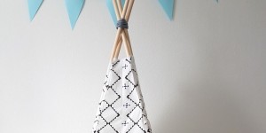 Beitragsbild des Blogbeitrags DIY Anleitung - Tipi für Kinder 