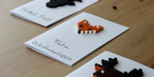 Beitragsbild des Blogbeitrags DIY | Weihnachtskarten mit Bügelperlen