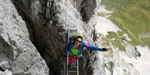 Beitragsbild des Blogbeitrags Der spektakuläre Sulzfluh Klettersteig im Rätikon