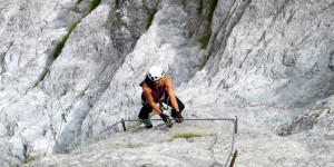Beitragsbild des Blogbeitrags Der Fallbach Klettersteig im Klostertal 