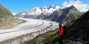 Beitragsbild des Blogbeitrags Unterwegs am Aletschgletscher in der Schweiz 