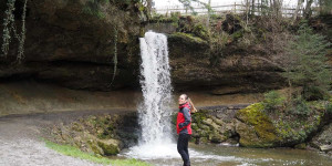 Beitragsbild des Blogbeitrags Ausflug zu den Scheidegger Wasserfällen in Bayern 