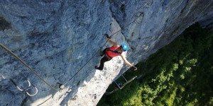 Beitragsbild des Blogbeitrags Kletterzentrum Trattenbach- ein Eldorado für Klettersteiggeher und Kletterer 