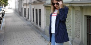 Beitragsbild des Blogbeitrags Blauer Blazer feat. Statement Shirt