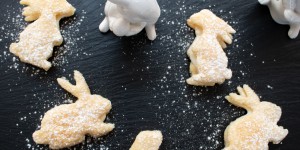 Beitragsbild des Blogbeitrags Schnelle und einfache Osterhasen Kekse