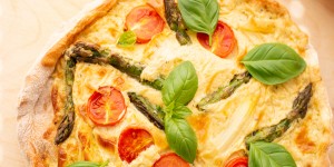Beitragsbild des Blogbeitrags Spargelpizza nach Johann Lafer aus dem Airfryer 