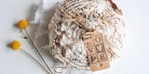 Beitragsbild des Blogbeitrags backen mit Sauerteig ohne Hefe | Dinkel Roggen Mischbrot