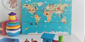 Beitragsbild des Blogbeitrags Dekoration fürs Kinderzimmer – Die Welt in Kinderhände 