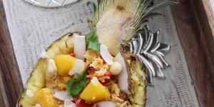 Beitragsbild des Blogbeitrags Fried Rice with Pineapple – gebratener Reis mit Ananas 