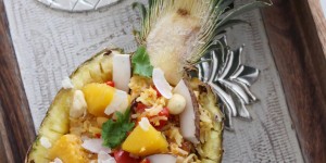 Beitragsbild des Blogbeitrags Fried Rice with Pineapple – gebratener Reis mit Ananas