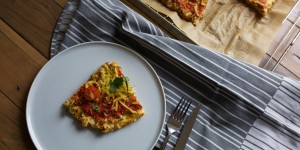 Beitragsbild des Blogbeitrags Pizza mit Karfiolboden 