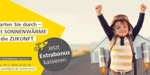 Beitragsbild des Blogbeitrags Aktion Wintersonne 2018: Extra Geld von Paradigma für Solarthermie-Heizung!