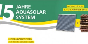 Beitragsbild des Blogbeitrags Schoki-Aktion: 15 Jahre AQUASOLAR System in Paradigmas Solarthermie-Kollektoren – happy Birthday! 