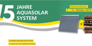 Beitragsbild des Blogbeitrags Schoki-Aktion: 15 Jahre AQUASOLAR System in Paradigmas Solarthermie-Kollektoren – happy Birthday!