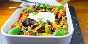 Beitragsbild des Blogbeitrags Genialer Feta überbacken – griechischer mediterraner Art