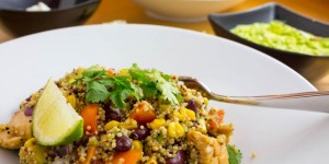Beitragsbild des Blogbeitrags Womöglich das beste Rezept der Welt – Mexikanische Burrito Bowl mit Quinoa