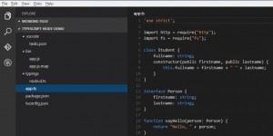 Beitragsbild des Blogbeitrags Node.js, TypeScript und Visual Studio Code 