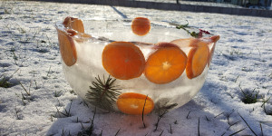 Beitragsbild des Blogbeitrags Eisschalen – Außendekoration wie aus einem Wintermärchen 