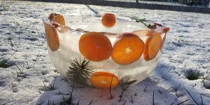 Beitragsbild des Blogbeitrags Eisschalen – Außendekoration wie aus einem Wintermärchen 