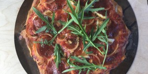 Beitragsbild des Blogbeitrags Dinkelpizza vom Grill..