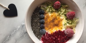 Beitragsbild des Blogbeitrags Gesunde Frühstücksbowl 