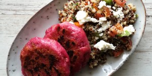 Beitragsbild des Blogbeitrags Gebratene Raunaknödel mit lauwarmen Quinoa-Salat