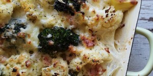 Beitragsbild des Blogbeitrags Brokkoli-Karfiol Gratin