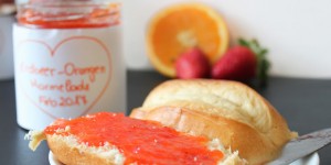 Beitragsbild des Blogbeitrags Erdbeere-Orangen Marmelade #vegan