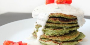 Beitragsbild des Blogbeitrags Spinat-Pancakes #vegan