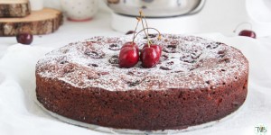 Beitragsbild des Blogbeitrags Kirsch-Brownies #vegan