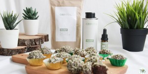 Beitragsbild des Blogbeitrags Vegane CBD Schokolade Pralinen – unterwegs entspannen mit CBD Vital 