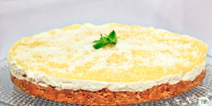 Beitragsbild des Blogbeitrags Summerdream Cheesecake | veganer Käsekuchen mit Ananas 