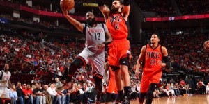 Beitragsbild des Blogbeitrags NBA: Hardens Mega-Offense zerlegt OKC