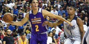 Beitragsbild des Blogbeitrags NBA: Lakers siegen trotz Ball-Verletzung 