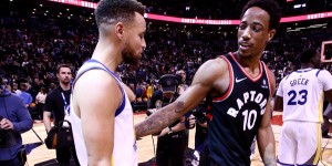 Beitragsbild des Blogbeitrags NBA: Curry und DeRozan sind Spieler des Monats