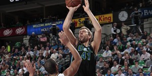 Beitragsbild des Blogbeitrags NBA: Nowitzki weiter heiß von der Dreierlinie bei Mavs-Sieg gegen Nuggets