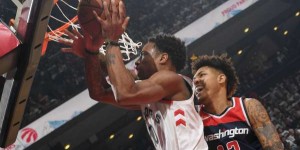 Beitragsbild des Blogbeitrags NBA: Raptors siegen dank furiosem Beginn auch Spiel zwei